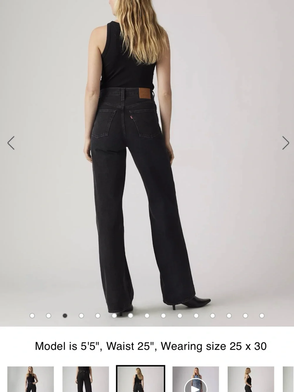 Levi’s Ribcage High Rise Wide Leg Jean - Picture 6 of 6